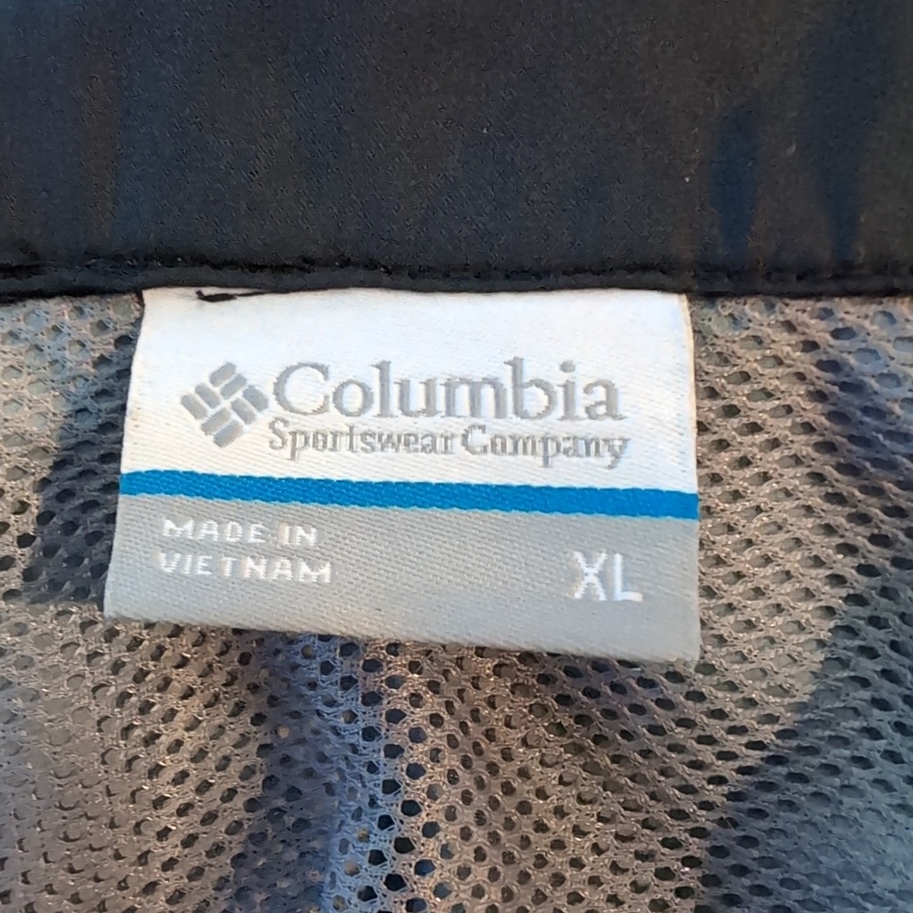 Columbia Women's Athletic Jacket Nylon Adjustable Hood Sleeves Bottom Black XL - Picture 5 of 11